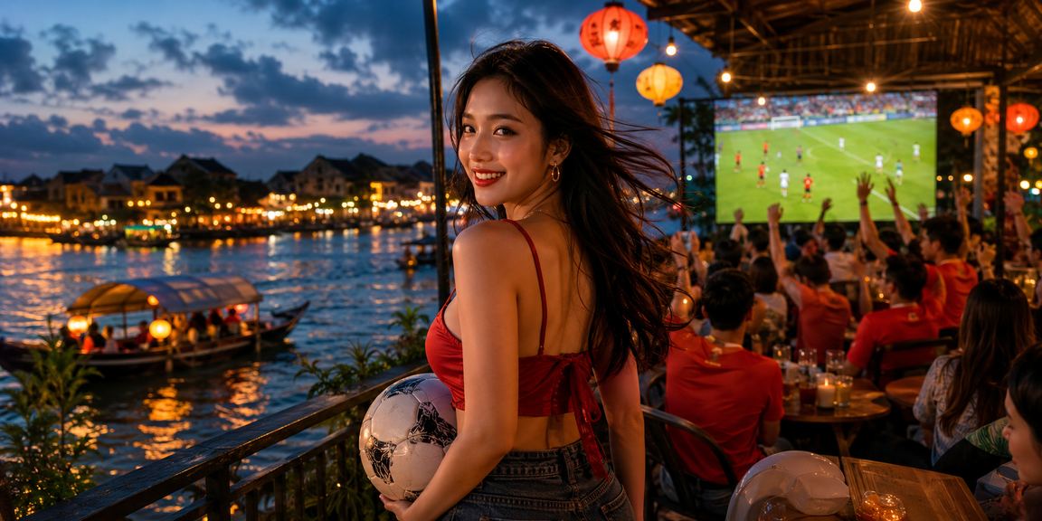 Người hâm mộ bóng đá Sài Gòn theo dõi phân tích trận đấu bên tách cà phê buổi sáng